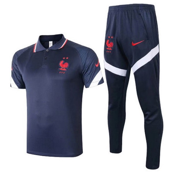 Polo Conjunto Completo Francia 2020 Azul Marino